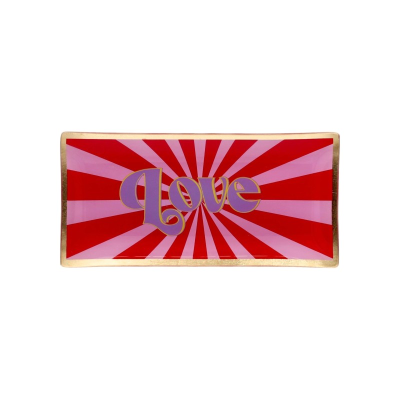 Vide poche - gift company - large - love - rose/red