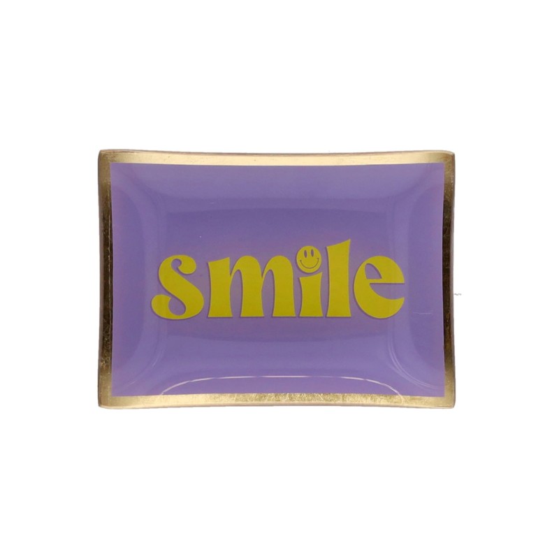 Vide poche  - gift company - medium - smile purple/yellow