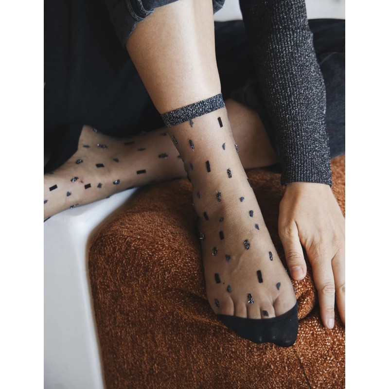 Chaussettes - atelier st eustache - Giboulées argentées