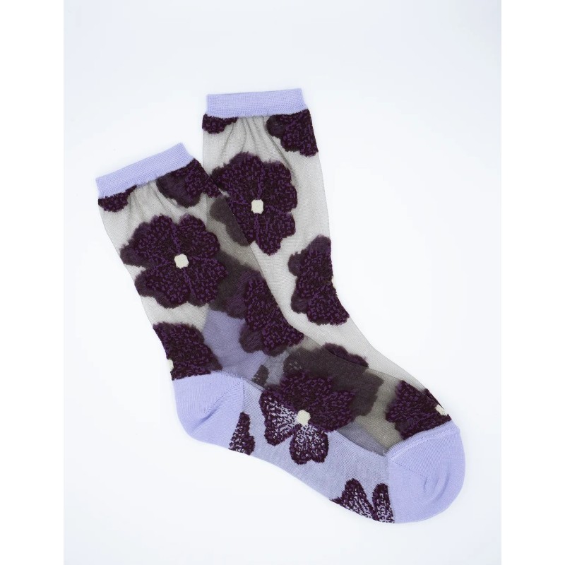 Chaussettes - atelier st eustache - Murano violette
