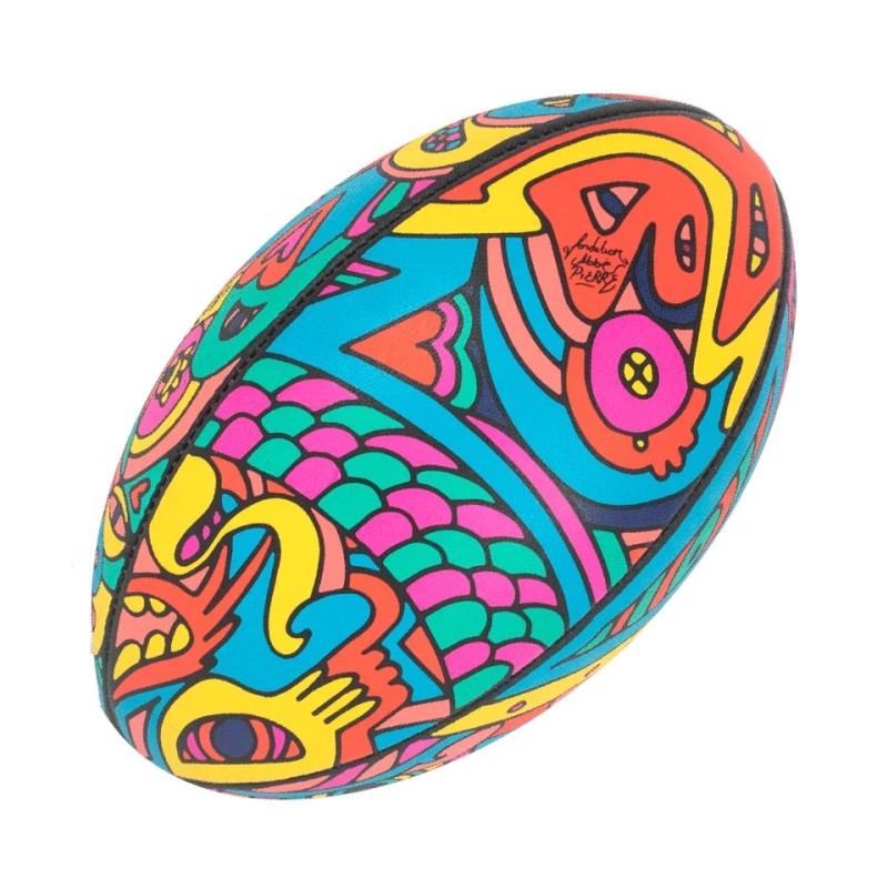 Ballon artistique - rebond x Den End - rugby