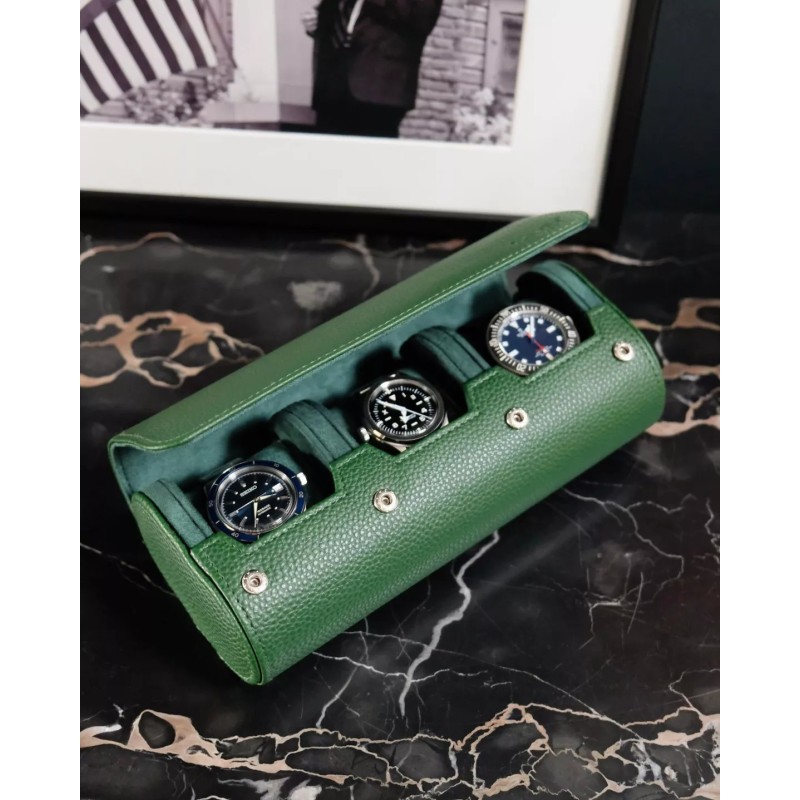 Boite à montres de voyage - Maison Scarlett - 3 emplacements - James