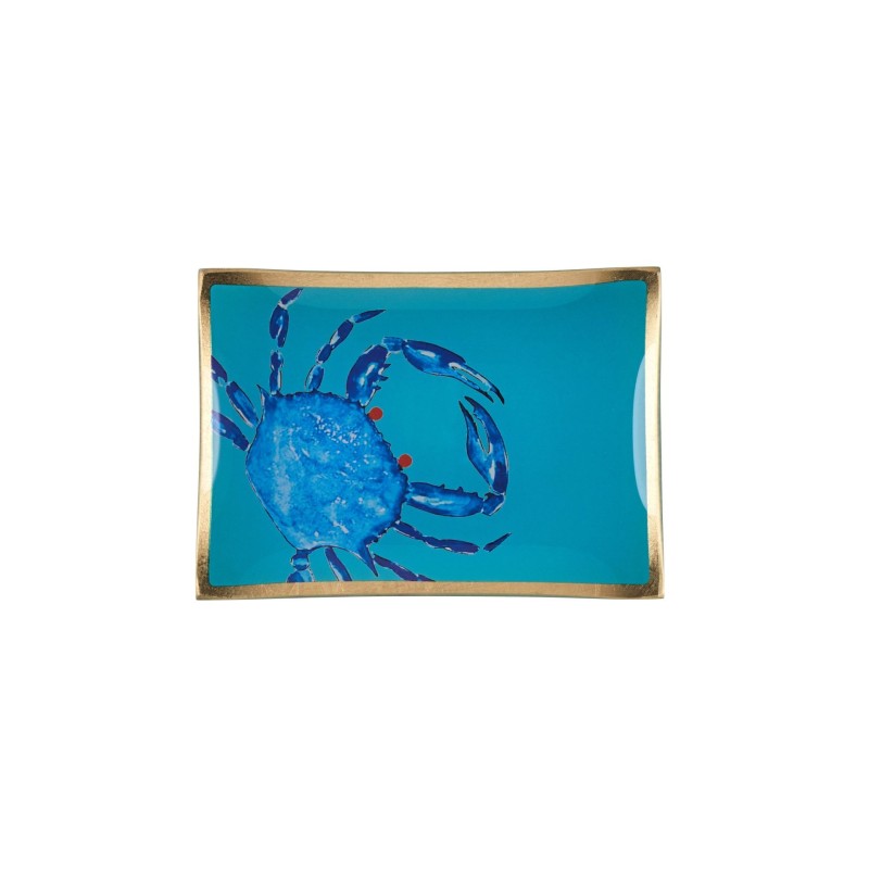 Vide poche - gift company - medium - crabe - turquoise bleu