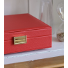 Boite à bijoux - maison scarlett - anne - cuir PU rouge