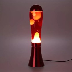 Lampe lave 45cm - Balvi - Magma rouge aluminium