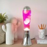 Lampe lave 45cm - Balvi - Magma rose aluminium