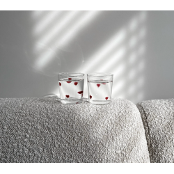 Lot de 2 verres - And nook - coeur rouge