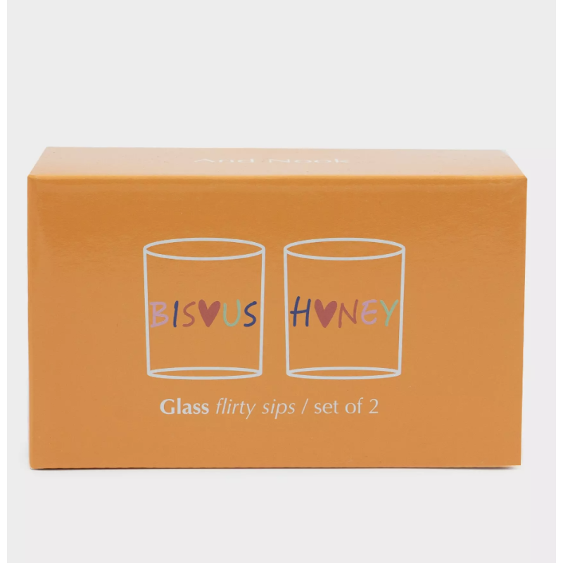 Lot de 2 verres - And nook - flirty sips