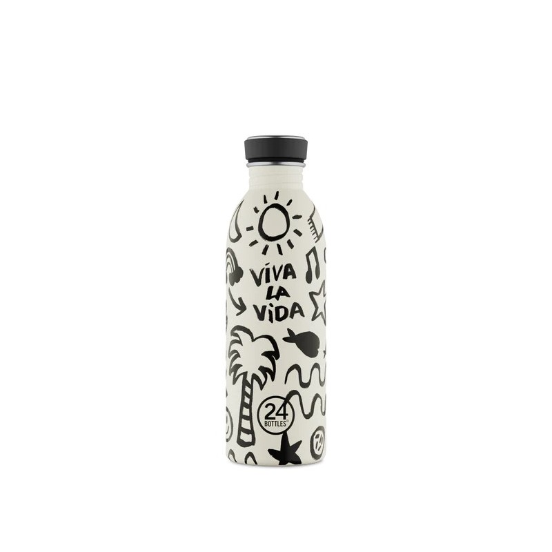 Bouteille inox 500 ml - 24bottles - urban bottle Viva la vida