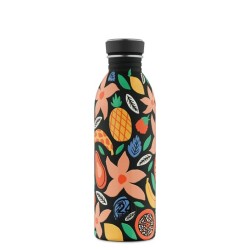 Bouteille inox 500 ml - 24bottles - urban bottle Tropical noir