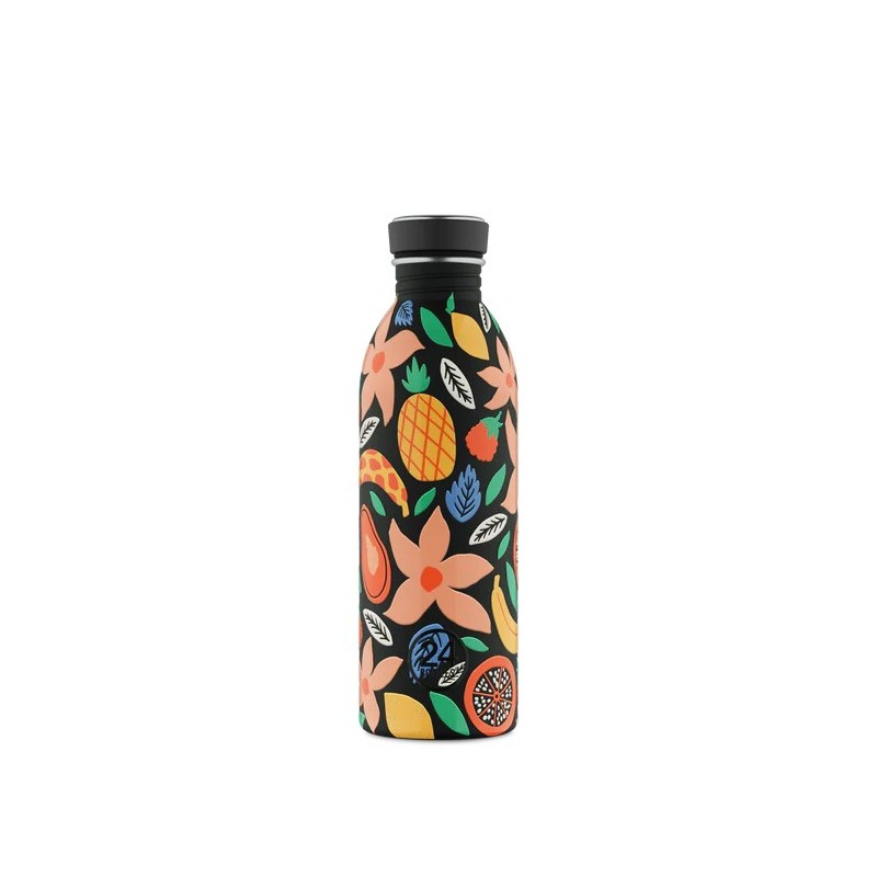 Bouteille inox 500 ml - 24bottles - urban bottle Tropical noir