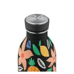 Bouteille inox 500 ml - 24bottles - urban bottle Tropical noir