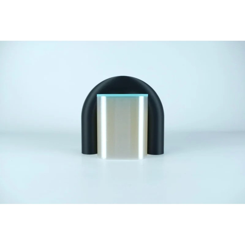 Vase et serre-livres ARC - les arcadiens - noir/lagon/blanc/jaune