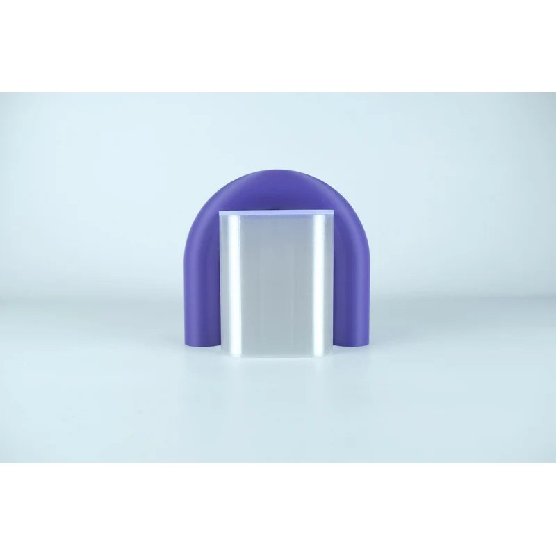 Vase et serre-livres ARC - les arcadiens - violet/lilas/rose poudre/blanc