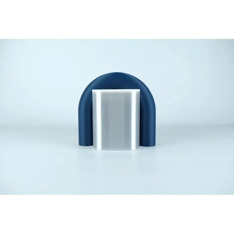 Vase et serre-livres ARC - les arcadiens - marine/blanc/lagon