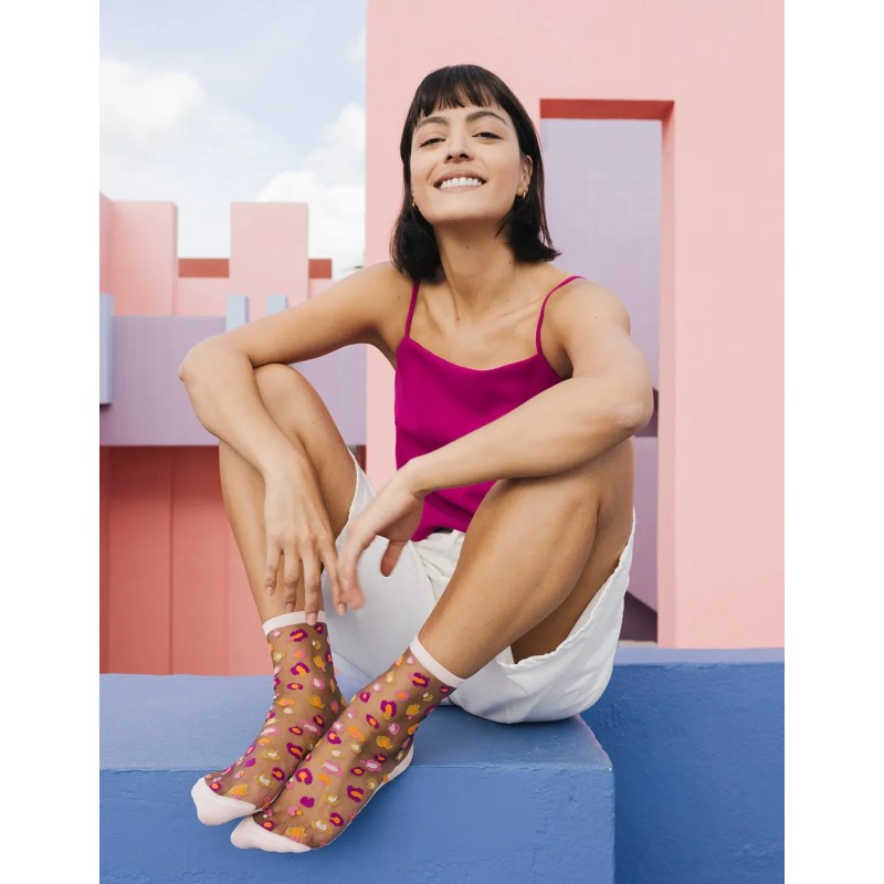 Chaussettes - atelier st eustache - horseshoe bend pink