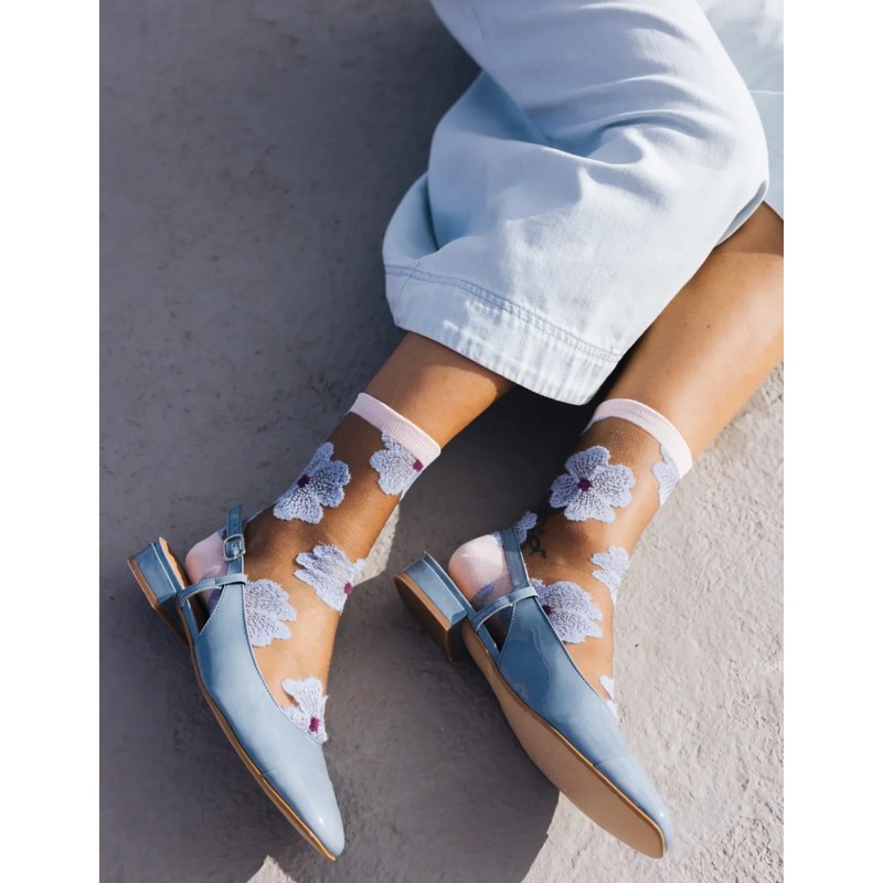 Chaussettes - atelier st eustache - Murano mauve