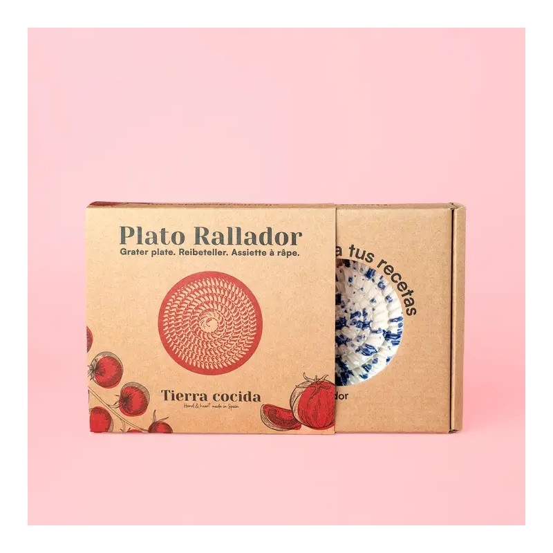 Râpe à ail en céramique - alfar - bleu blanc - petite - perse