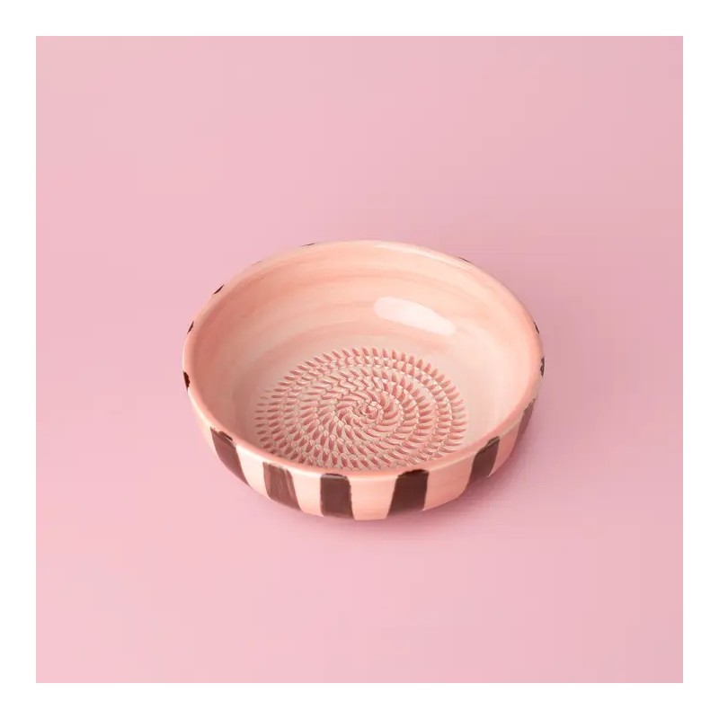 Râpe à ail en céramique - alfar - rose marron - moyen
