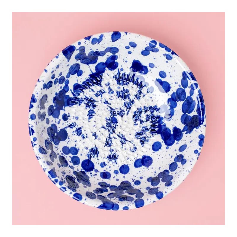 Râpe à ail en céramique - alfar - bleu perse - moyen