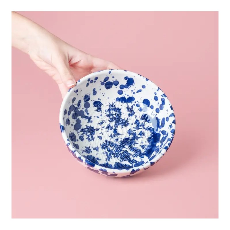 Râpe à ail en céramique - alfar - bleu perse - moyen