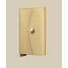 Porte-cartes - secrid - enveloppe pebble butter yellow