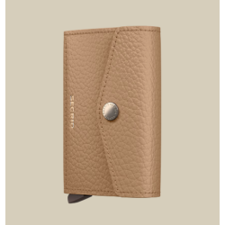 Porte-cartes - secrid - enveloppe pebble cappuccino