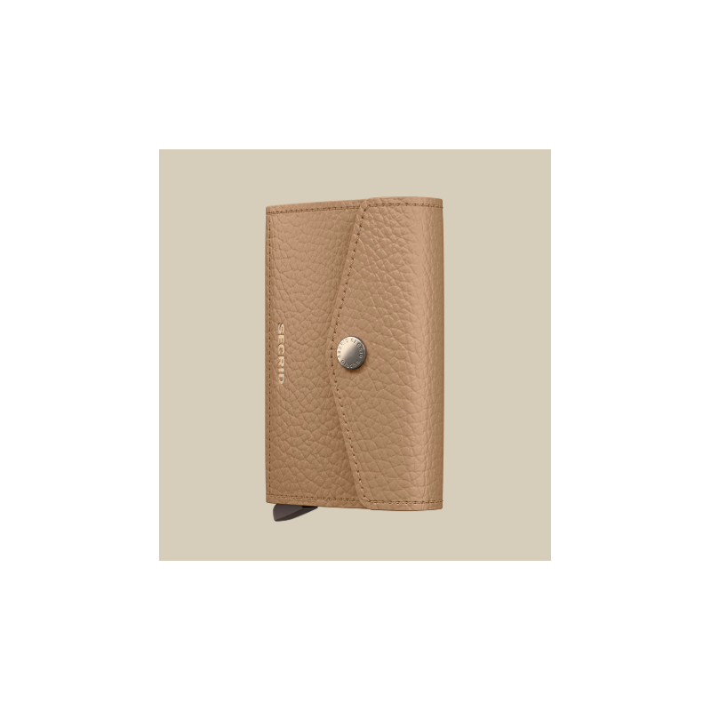 Porte-cartes - secrid - enveloppe pebble cappuccino