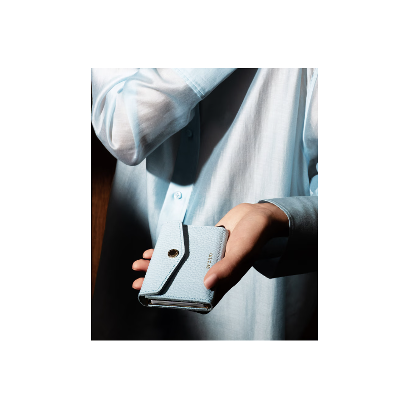 Porte-cartes - secrid - enveloppe pebble ice blue