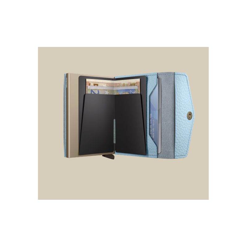 Porte-cartes - secrid - enveloppe pebble ice blue