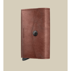 Porte-cartes - secrid - enveloppe vintage cognac