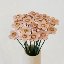 Fleur en céramique - naturotheke - fraise