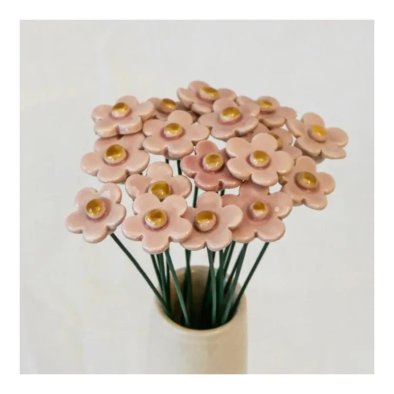 Fleur en céramique - naturotheke - fraise
