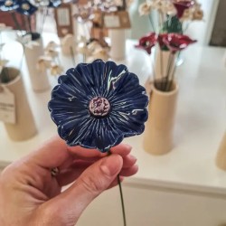 fleur en ceramique - naturotheke - Bleuet