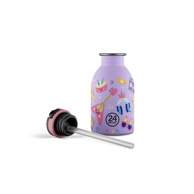 Bouteille inox 250 ml - 24bottles - kids bottle music friends