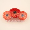 Pince à cheveux - coucou suzette - trio coquelicot