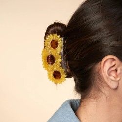 Pince à cheveux - coucou suzette - trio tournesol
