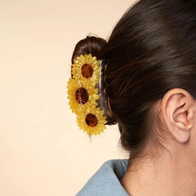 Pince à cheveux - coucou suzette - trio tournesol