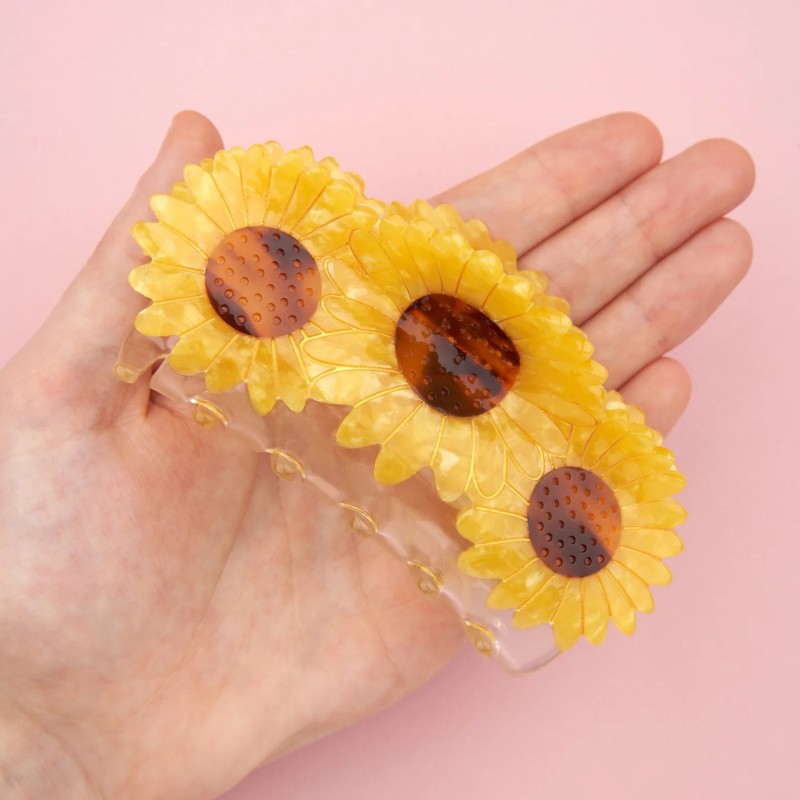 Pince à cheveux - coucou suzette - trio tournesol