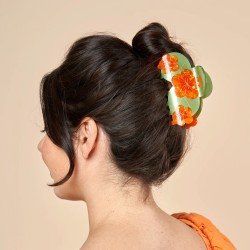 Pince à cheveux - coucou suzette - capucine