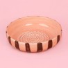 Râpe à ail en céramique - alfar - rose marron - grand