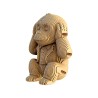 Puzzle sculpture 3d carton - cartonic - trio monkeys