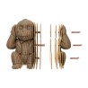 Puzzle sculpture 3d carton - cartonic - trio monkeys