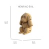 Puzzle sculpture 3d carton - cartonic - trio monkeys