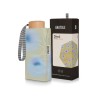Parapluie-ombrelle mini anti-uv double protection - anatole - tulipes bleues - Diwö