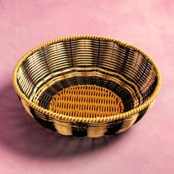Corbeille - Maegen - Bol Tissé - Noir/Crème