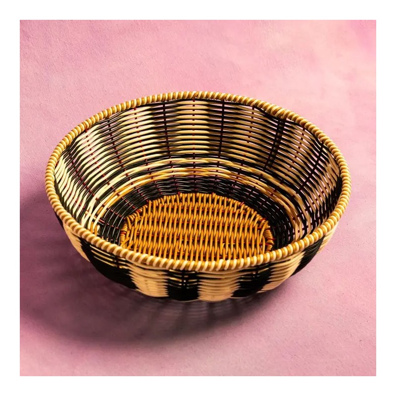 Corbeille - Maegen - Bol Tissé - Noir/Crème