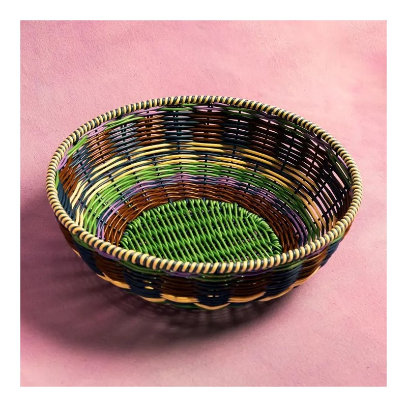 Corbeille - Maegen - Bol Tissé - Marron/Vert