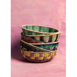 Corbeille - Maegen - Bol Tissé - Marron/Vert