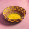 Corbeille - Maegen - Bol Tissé - Jaune/Lilas